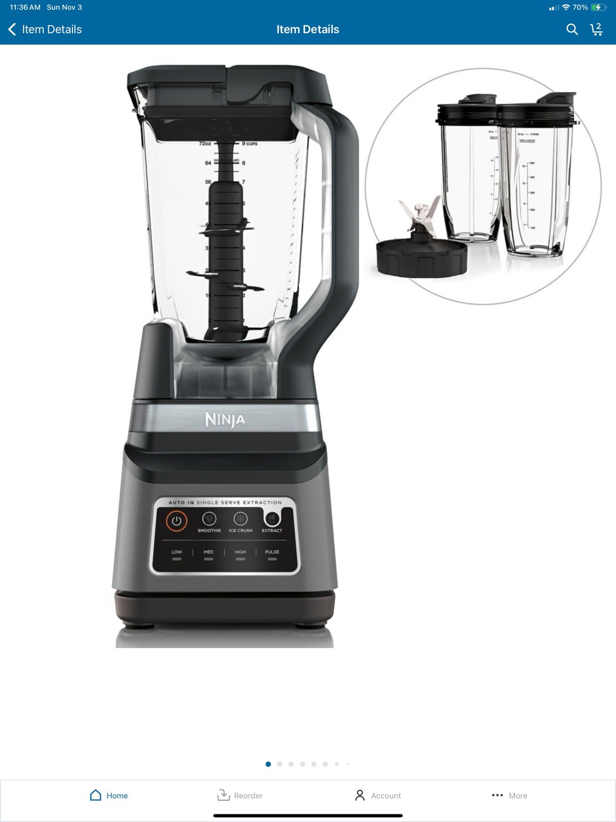 Ninja BL500 Professional Blender 900W with Total Crushing Technology-image