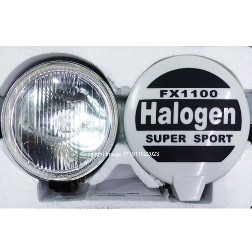 2x 12v Van Rally Sport Giant Round Driving Halogen Spot Lamps Lights+Covers+CP - Picture 6 of 14