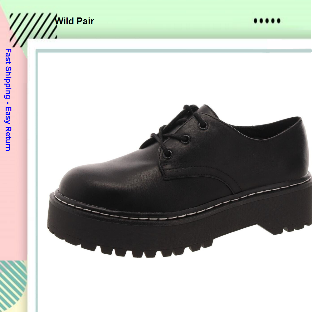 SAOLA Wild Pair Oxford eleganti da donna autentiche suola con lacci Nero 8 5 M