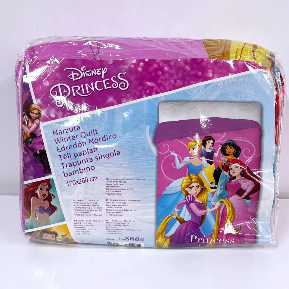 Disney Princesses Couette D'Hiver Lit Simple 170x260cm Ariel - Photo 3/3