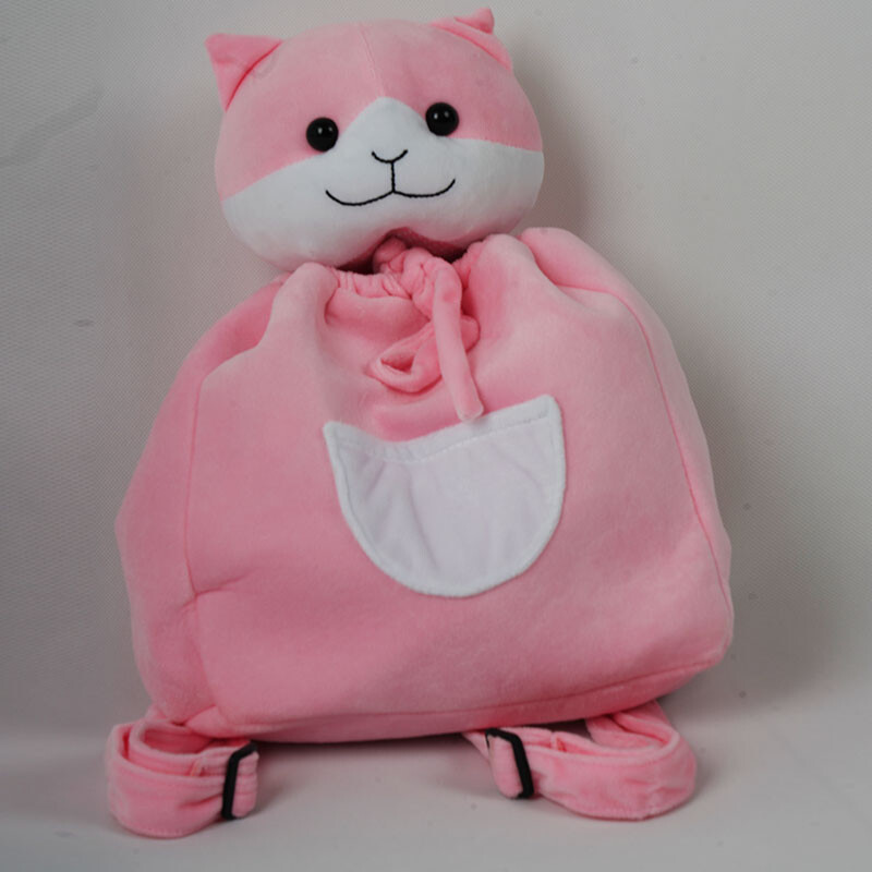 Anime Danganronpa Cosplay Nanami Chiaki Pink Cat Bag Backpack Prop