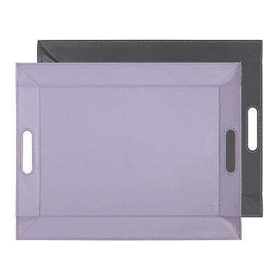 FREEFORM Wendetablett Tischset zweifarbig 55 x 41 cm Flieder / Grau