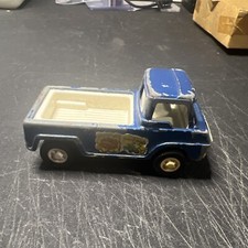 Vintage 1969 Tootsie Toy Wheelie Wagon Blue Pick Up Truck Die-cast Made in USA