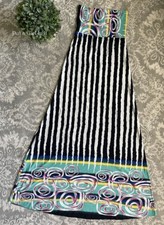 USA New Womens BLACK WHITE MINT MULTI COLOR MAXI HIGH WAIST SILKY SKIRT S M