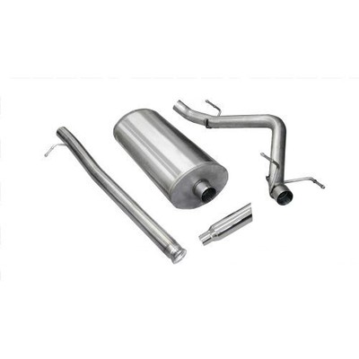 Corsa 24905 3in. Cat-Back Single Side Exit w/Single 4in. Polished Slash Cut Tip