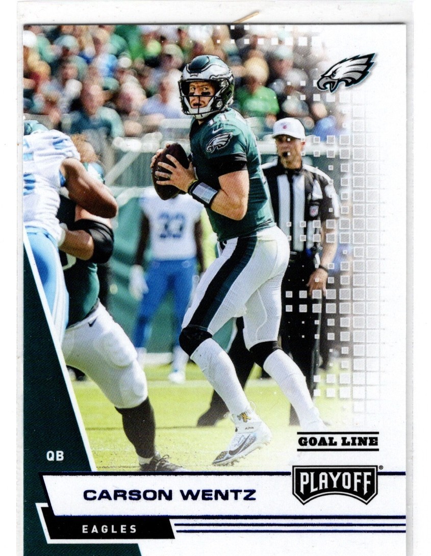 CARSON WENTZ  EAGLES  2020 PLAYOFF #184 - BLUE GOAL LINE