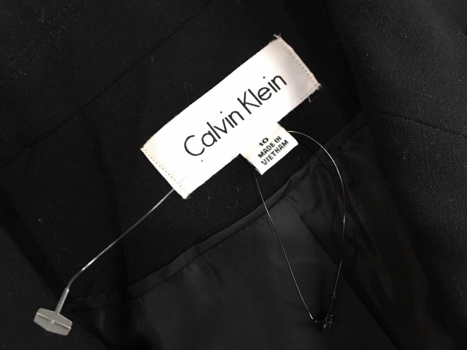 CK calvin Klein Blazer Jacket  single button blac… - image 4