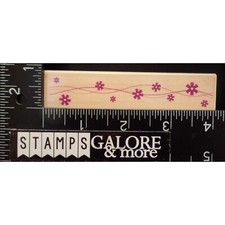 HERO ARTS RUBBER STAMPS F3796 WAVY BLUEBELLS FLOWERS BORDER T32