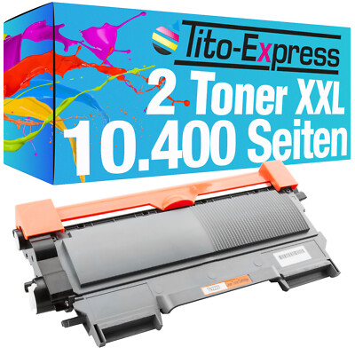 2x Toner Super-XL für Brother TN2220 Fax2840 Fax2845 Fax2940 HL2240 HL2215