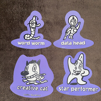 2005 Cranium Hullabaloo DVD Game Replacement Mats Purple W Worm DHead SP C Cat