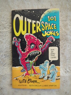Will Eisner 101 Outer Space Jokes Paperback 1979 Vintage Joke Book 1st Edition