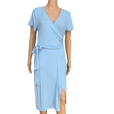 Nordstrom Rack Everyday Faux Wrap Dress Women's Slate Blue stretch Size Large | eBay Nordstrom Rack Everyday Faux Wrap Dress Women's Slate Blue stretch Size Large | eBay