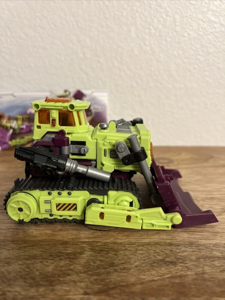 Devastator Green & Purple Truck Transformer Action Figure Plastic Bandai Toy - Image 4 of 4