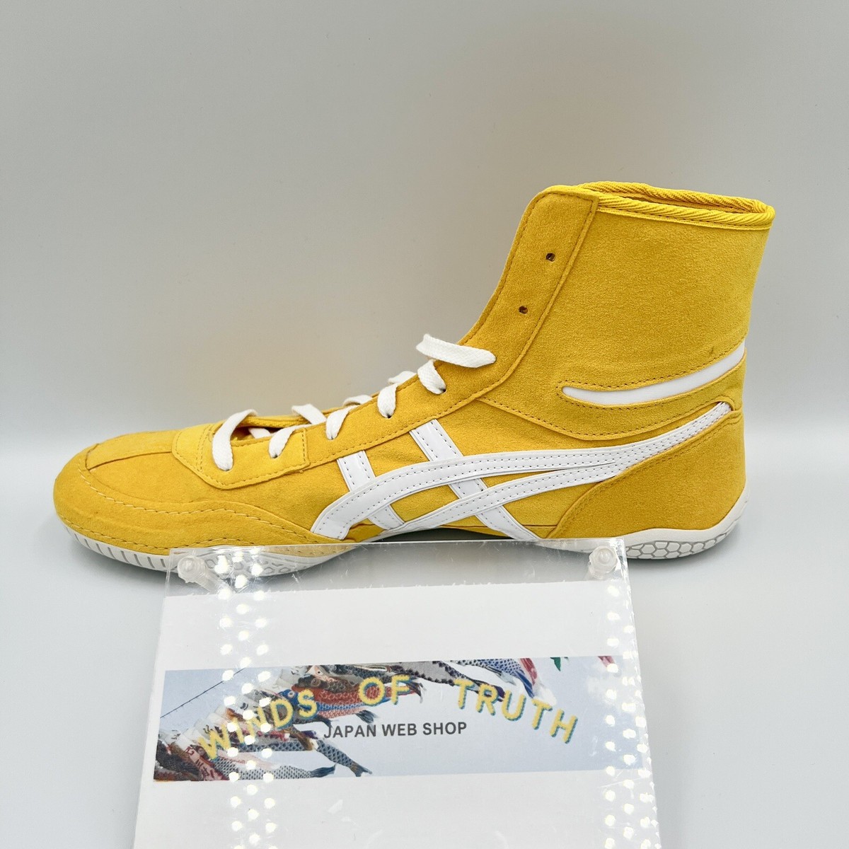 Asics Wrestling Shoes 1083A001 EX-EO special order yellow x white