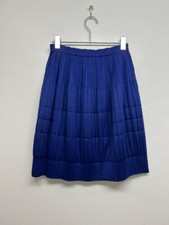 PLEATS PLEASE ISSEY MIYAKE Knee Length Skirt Navy Blue Size 3 Pocket