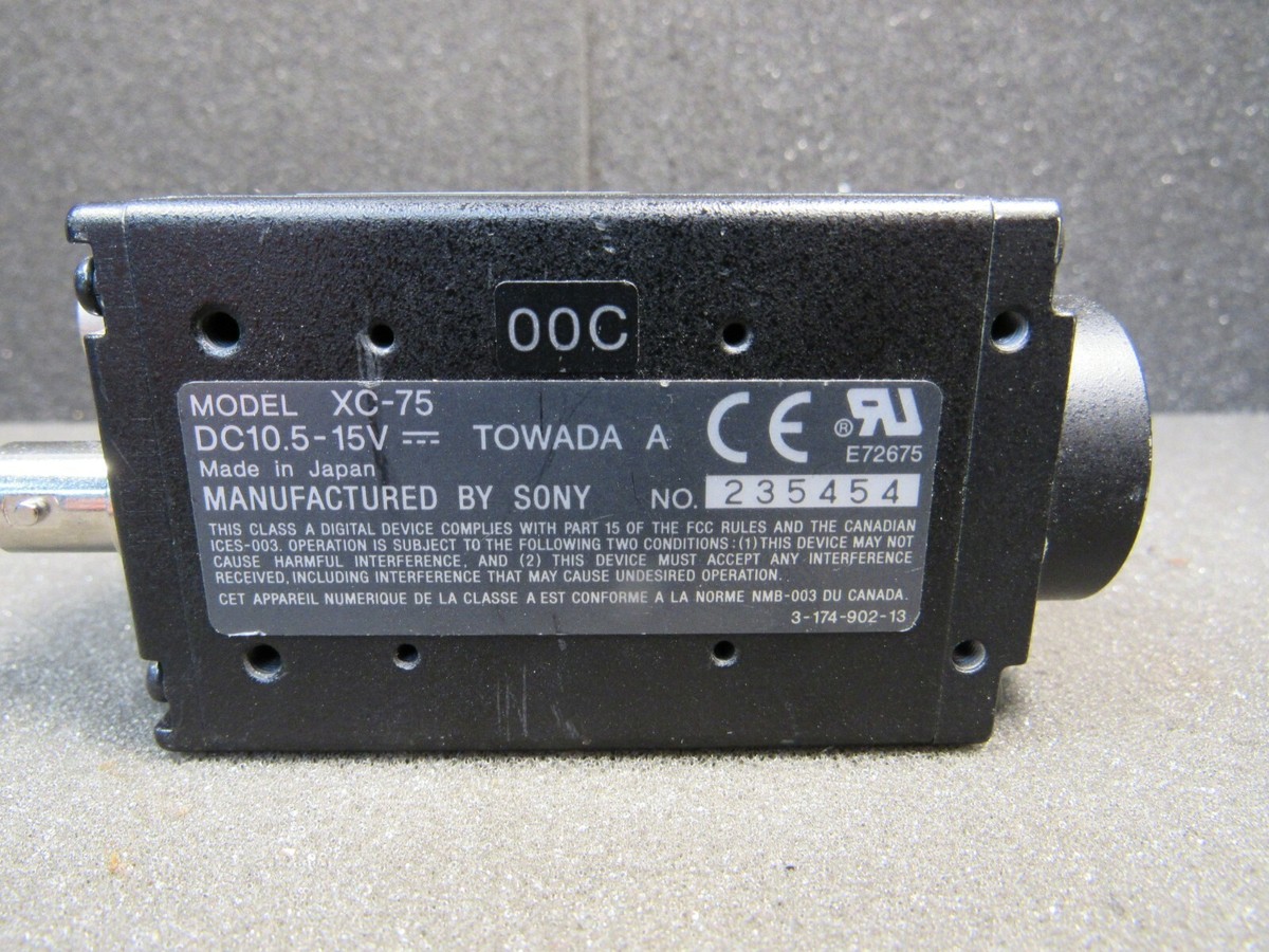 Sony XC-75 CCD Video Camera | eBay