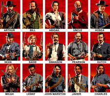 RED DEAD REDEMPTION II VIDEO GAME CHARACTER POSTERS GIFT SET A4