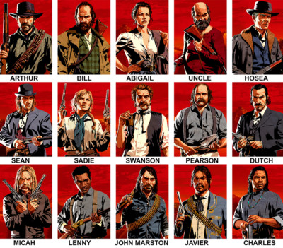 RED DEAD REDEMPTION II VIDEO GAME CHARACTER POSTERS GIFT SET A4 | eBay UK