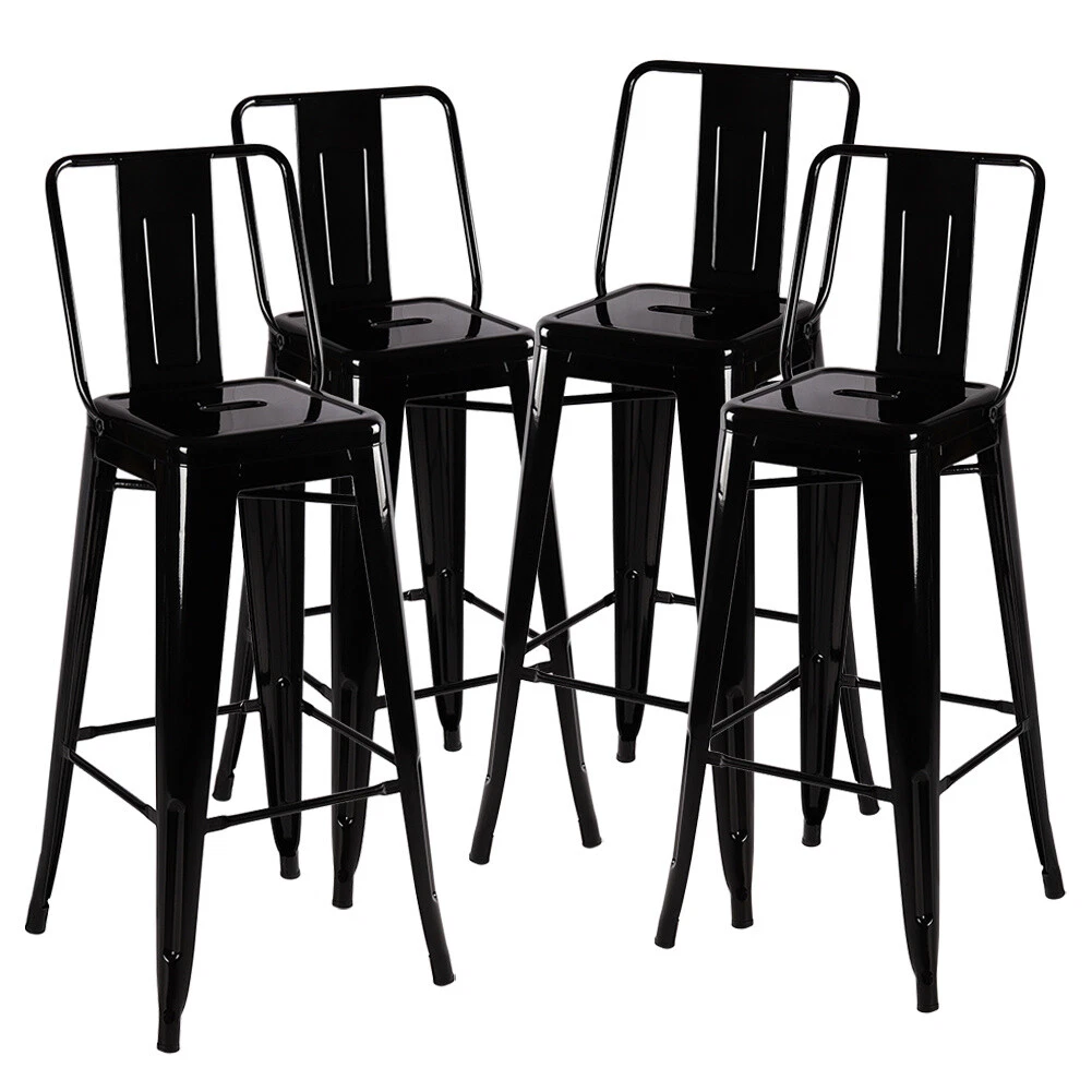 Farmhouse metal 2024 bar stools