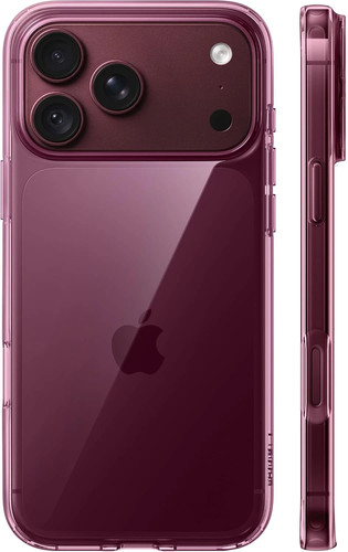 For Iphone 18 Pro Max Case Clear Burgundy, Anti-Yellowing, 6.9"