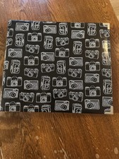 Scrapbook Album Camera Design 15  x13  W/40 Plastic Pages Filled With Design Card