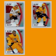 Nashville Predators Lot 3 Hockey Cards Upper Deck Allure Sunrise Rare Parallel