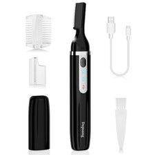 Electric Eyebrow Trimmer for Women Men, Rechargeable Facial Hair Remover