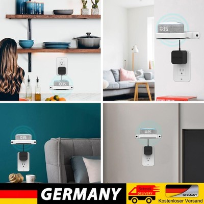 1pc Smart Bluetooth-compatible Speaker Wall Bracket Outlet Holder (White)