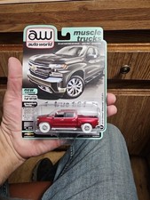 ultra red chase 2019 Chevrolet Silverado High Country 1:64 Auto World AWSP215B