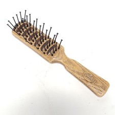 GOODY Vented Detangling HAIR BRUSH Faux Wood Brown 8" Ball Tipped Vintage