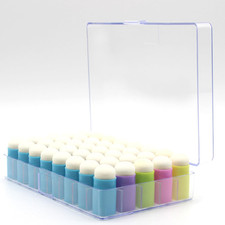 40pcs Finger Sponge Daubers with Storage Case Colorful Craft Drawing Sponge Daub