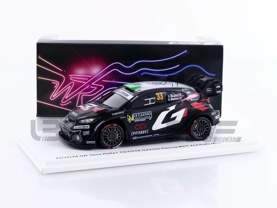 SPARK 1/43 - TOYOTA GR YARIS RALLY1 - 2ND RALLYE MONTE-CARLO 2025 S6889 - Photo 1/1