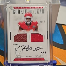 2016 Panini National Treasures DeMarcus Robinson Chiefs RC Patch Auto 60/99