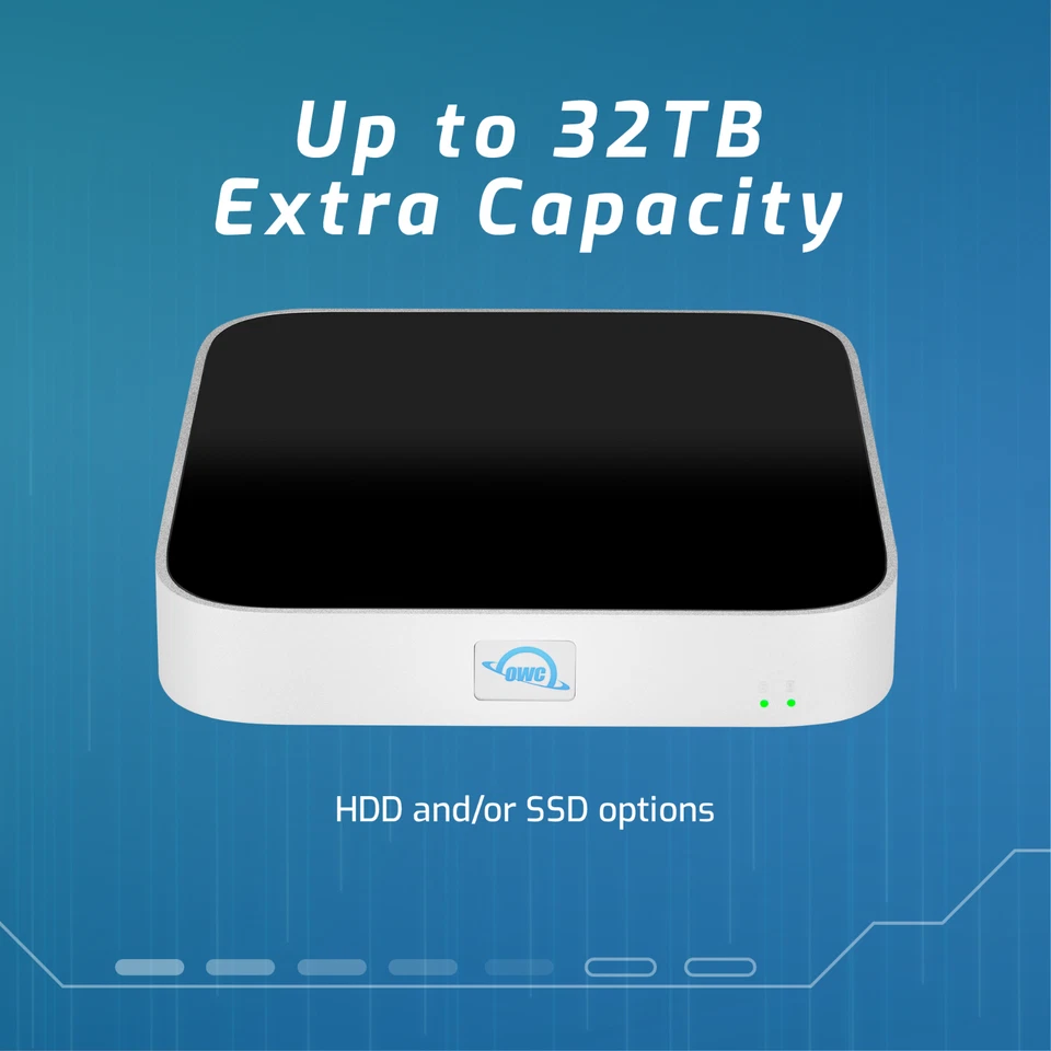 OWC 1TB NVMe M.2 SSD miniStack STX Stackable Storage and Thunderbolt Hub - Image 2 of 4