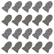 20pcs Mobile Gaming Finger Sleeves Controller Finger Thumb Sleeve Silver Cloth