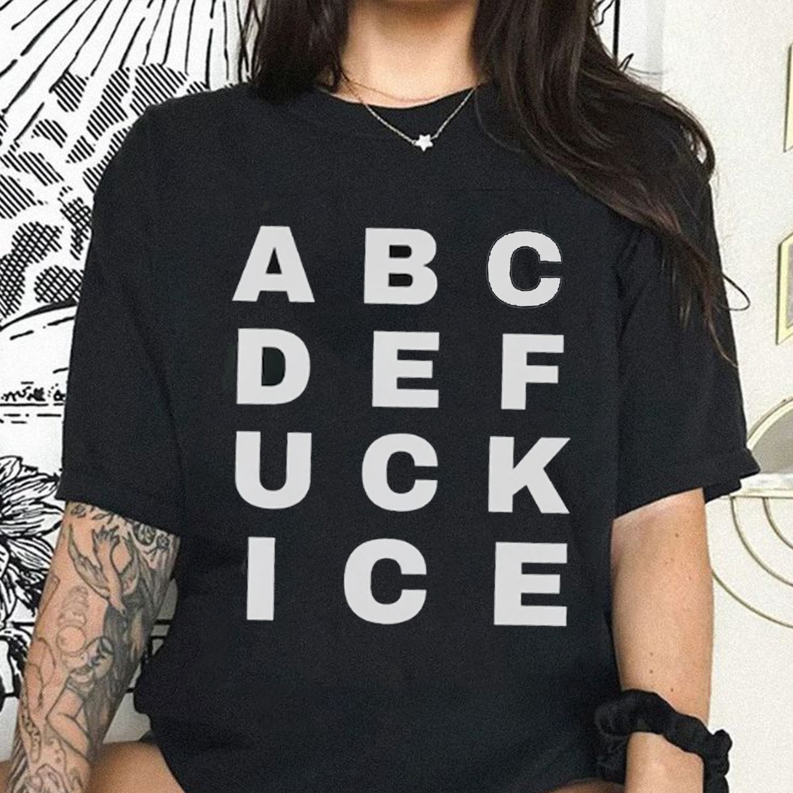 ABCDEF ICE Tee, Anti ICE Protest T-shirt, Abolish ICE Shirt, Human ...