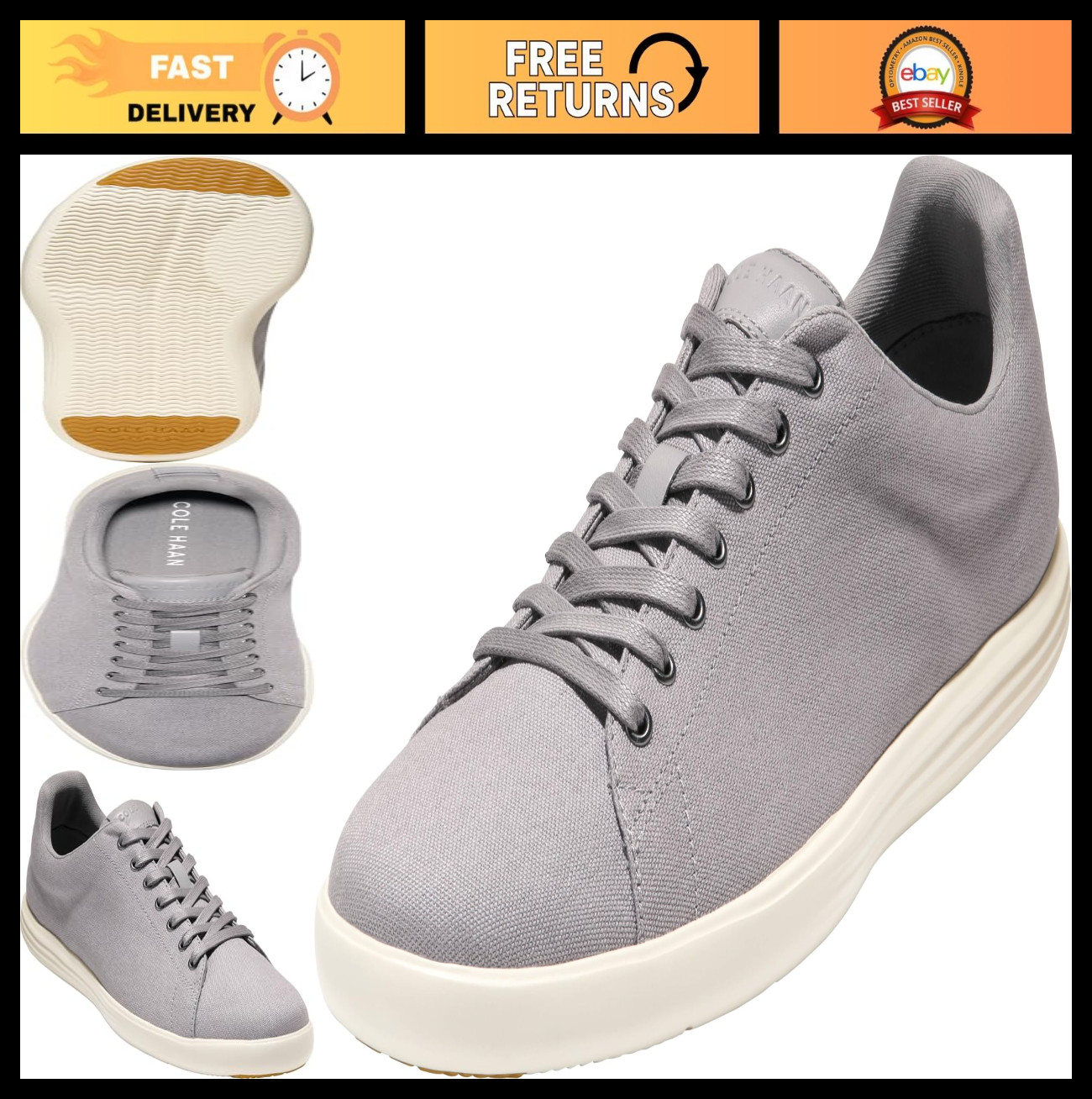 Men's Lightweight Canvas Sneakers, Stylish Casual Shoes, Com