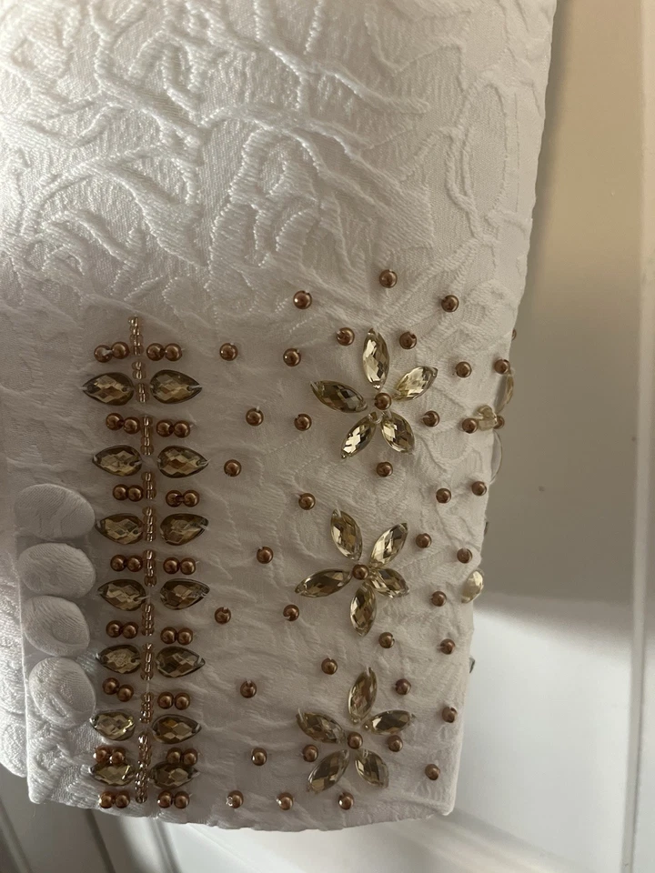 Brillante Joyería Metálica Esmoquin Hombres Trajes Ropa Conjunto Boda Fiesta Banquete Foto 4 de 4