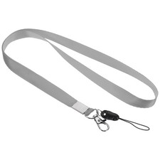 20Pcs Office Lanyards with Swivel Hook Clip Detachable Buckle, Grey