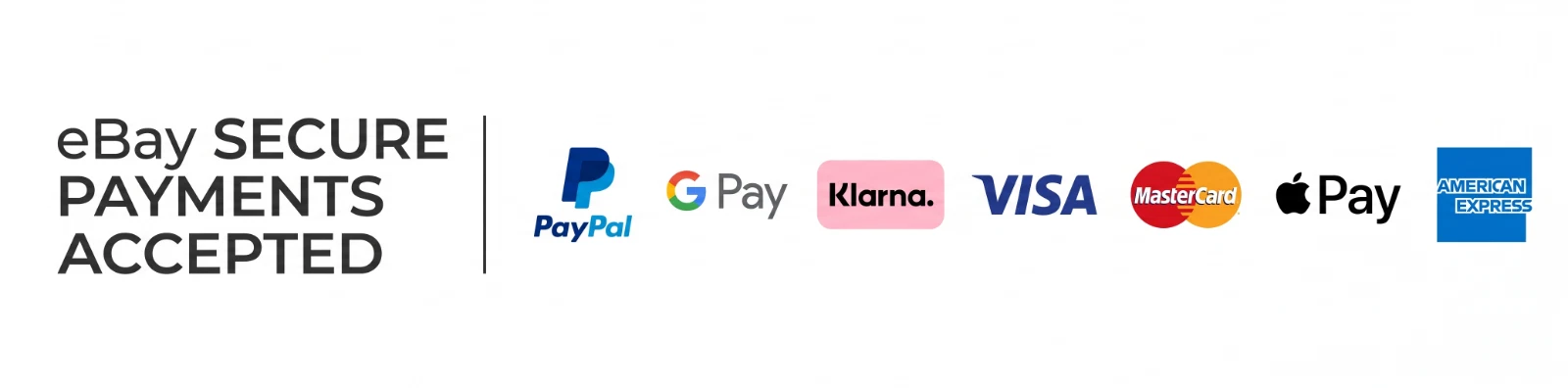 eBay Secure Payments Accepted