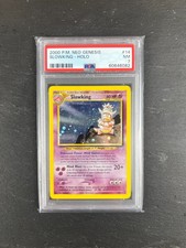 Pokémon TCG Slowking Neo Genesis Holo Rare Karte 14/111 Unlimited Graded PSA 7 NM