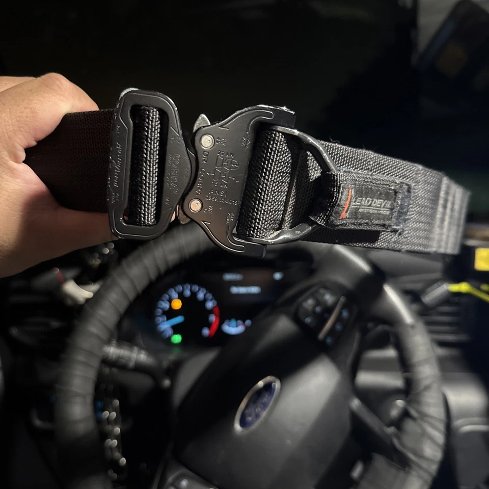 Cinturón táctico Lead Devil USA Hidden Molle 1,75 grande con cinturón interior negro Foto 2 de 4