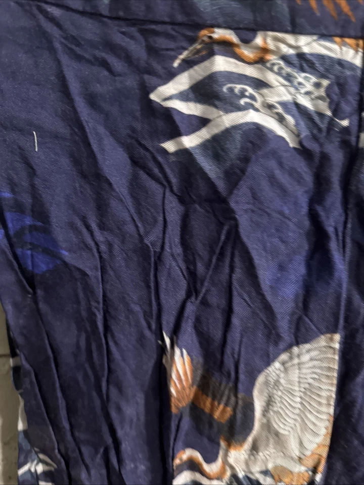 ASOS двухцветный атласный журавль птица печати брюки размер 6 - Изображение 3 из 4