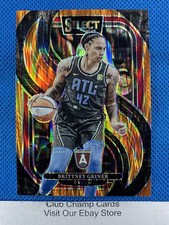 2025 #112 Brittney Griner Panini Select WNBA Premier Orange Flash Prizm Dream