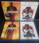 LOGAN & THE WOLVERINE BLU-RAY + DVD COMBOS LOT OF 2 W SLIPCASE HUGH JACKMAN VG+