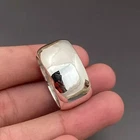 Solid 925 Sterling Silver Wide Cigar Thick Band Ring Handmade Gift Ring All Size