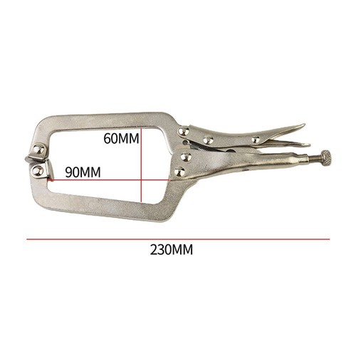 9" Inch Steel C Clamp Locking Welding Pliers Wood Tenon Locator Tool New - Picture 14 of 15
