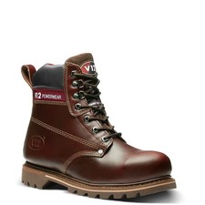 Mens Leather Ankle Lace Up Steel Toe Cap Work Boots Hiker V12 Boulder