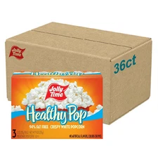 Healthy Pop Microwave Popcorn, Low Fat Gluten Free Non-GMO, 3oz Sharing Bag, ...
