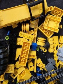 The LEGO 7633 City Construction Site Parts Lot Crane 